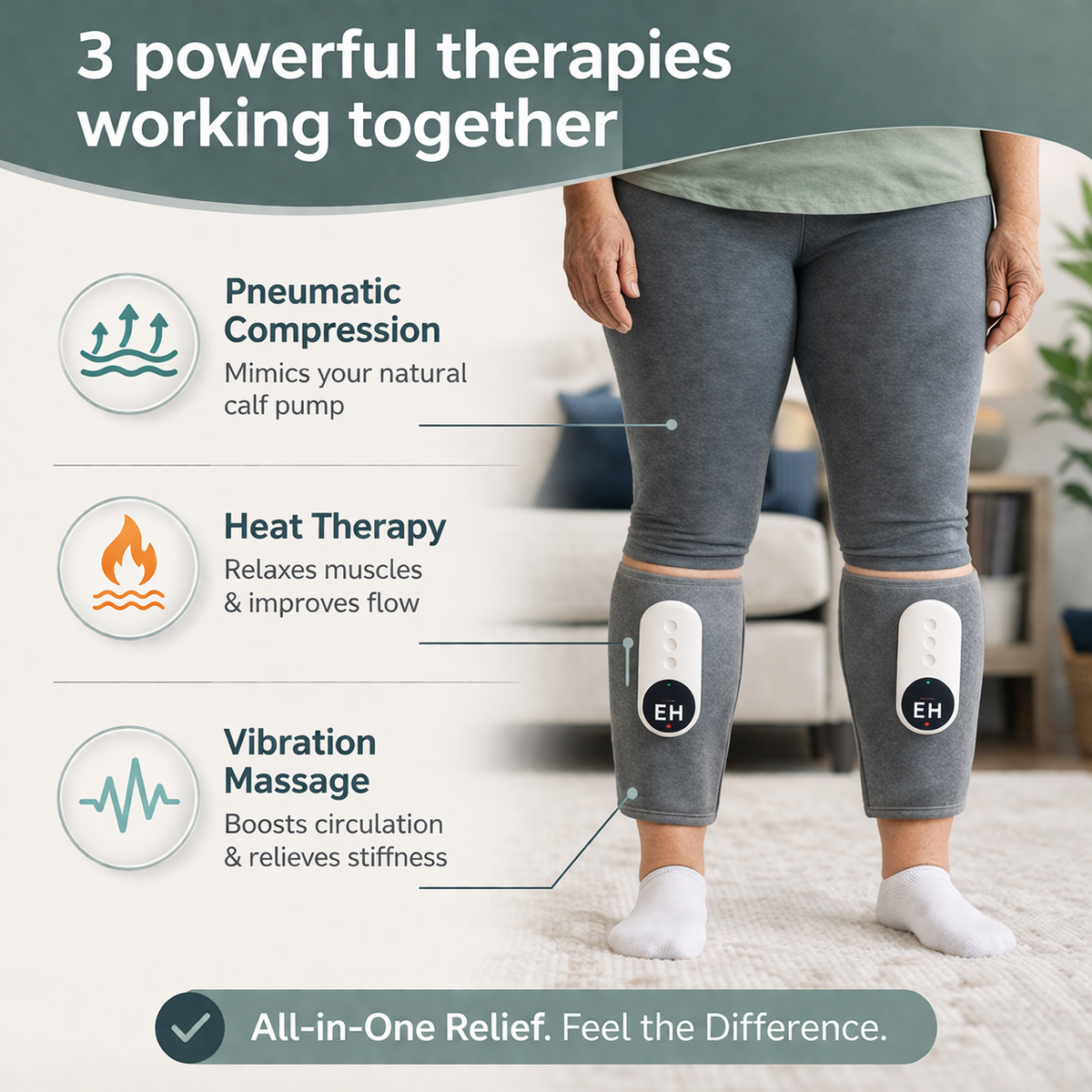 Sovero™ Heat & Compression Leg Relief System
